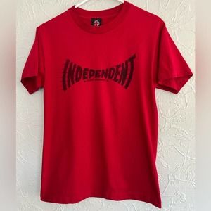 Rare Vintage INDEPENDENT Truck Company Spell Out T Shirt 90s Skateboarding SMALL